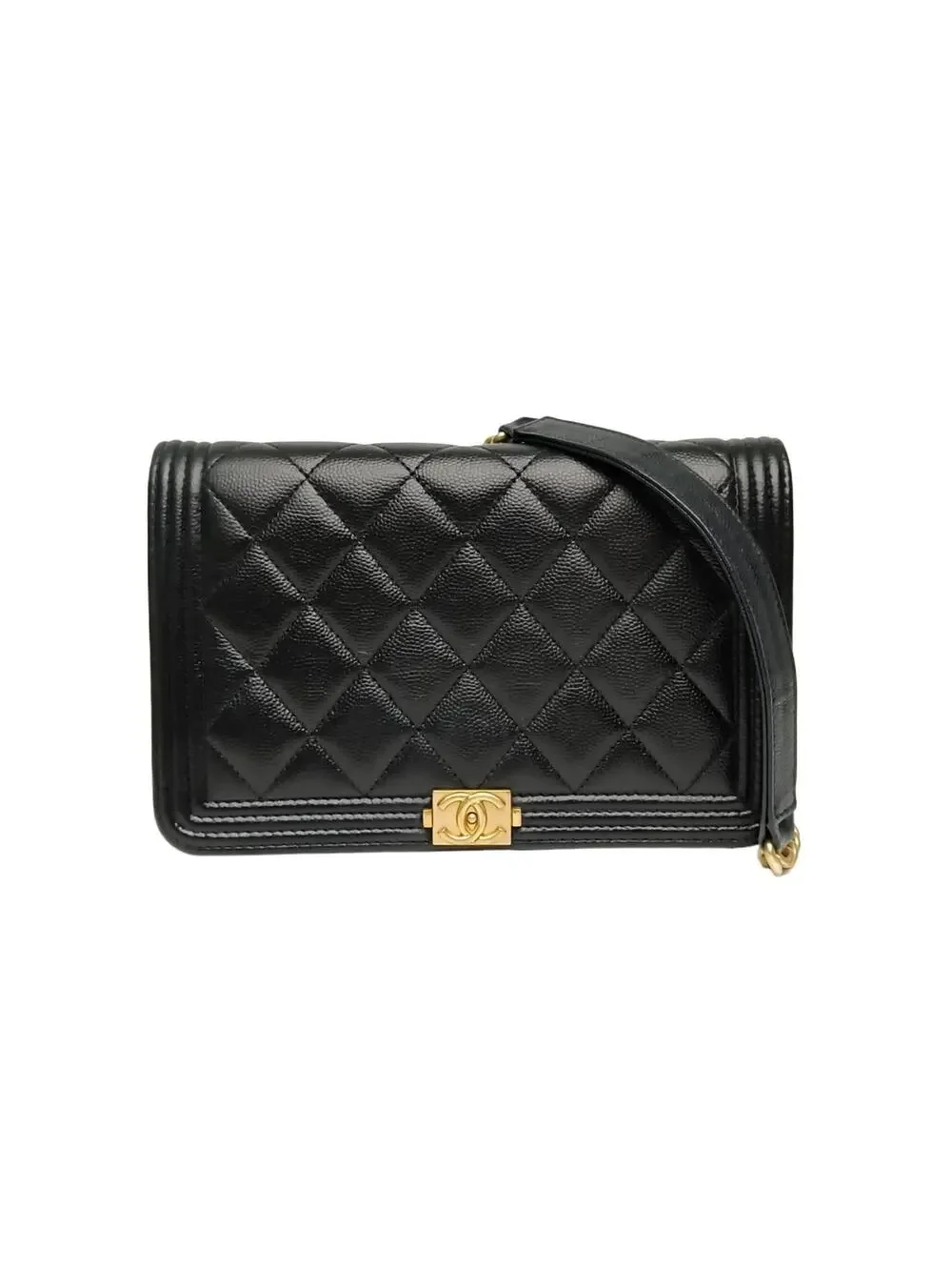 Chanel Leboy Woc 19Cm Black Grained #360139C29B